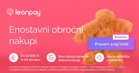 LeanPay - preveri svoj limit